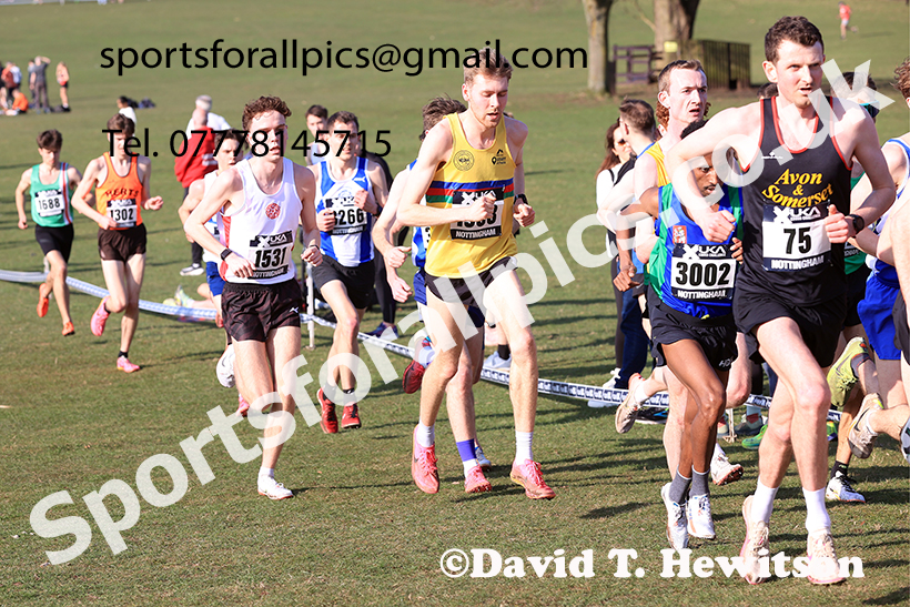 Senior mens 2025 UK CAU Inter Counties Cross Country Champs., Wollaton Park, Nottingham. Photo: David T. Hewitson/Sports for All Pics